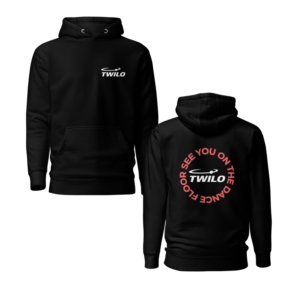 Twilo Classic Logo on Front & See You on the Dance Floor on Back Unisex Hoodie