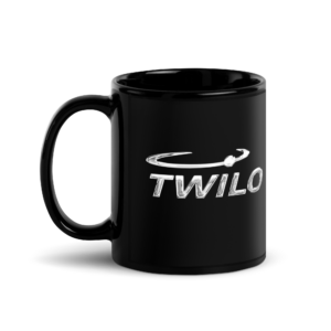 Twilo Classic Logo Mug — Black (Printed Both Sides)