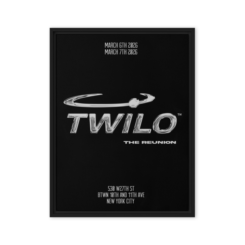 Limited edition Twilo Reunion framed wall poster, 18 by 24 inches