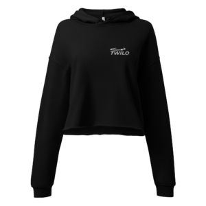 Twilo “See You on the Dance Floor” Women’s Crop Hoodie — Back Statement